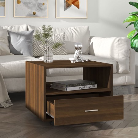 Mesa de centro madera de ingeniería marrón roble 55x55x40 cm de , Mesas de centro - Ref: Foro24-816939, Precio: 57,41 €, Desc...