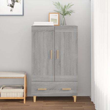 Aparador alto de madera contrachapada gris Sonoma 70x31x115 cm de , Aparadores - Ref: Foro24-817484, Precio: 80,74 €, Descuen...