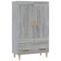 Aparador alto de madera contrachapada gris Sonoma 70x31x115 cm de , Aparadores - Ref: Foro24-817484, Precio: 80,74 €, Descuen...