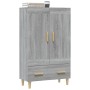 Aparador alto de madera contrachapada gris Sonoma 70x31x115 cm de , Aparadores - Ref: Foro24-817484, Precio: 80,74 €, Descuen...