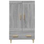 Aparador alto de madera contrachapada gris Sonoma 70x31x115 cm de , Aparadores - Ref: Foro24-817484, Precio: 80,74 €, Descuen...