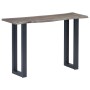Mesa consola 115x35x76 cm madera maciza de acacia y hierro gris en Mesas auxiliares | Comprar online en Foru.es