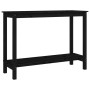 Mesa consola madera maciza de pino negro 110x40x80 cm de , Mesas auxiliares - Ref: Foro24-822286, Precio: 130,53 €, Descuento: %