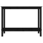 Mesa consola madera maciza de pino negro 110x40x80 cm de , Mesas auxiliares - Ref: Foro24-822286, Precio: 130,53 €, Descuento: %