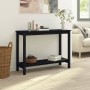 Mesa consola madera maciza de pino negro 110x40x80 cm de , Mesas auxiliares - Ref: Foro24-822286, Precio: 130,53 €, Descuento: %