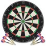 Diana profesional de sisal con 6 dardos y borde de , Juegos de dardos - Ref: Foro24-91460, Precio: 105,11 €, Descuento: %
