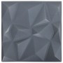 Paneles de pared 3D 12 unidades gris diamante 3 m² 50x50 cm de , Recubrimiento de paredes - Ref: Foro24-340589, Precio: 47,86...