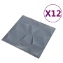 Paneles de pared 3D 12 unidades gris diamante 3 m² 50x50 cm de , Recubrimiento de paredes - Ref: Foro24-340589, Precio: 47,86...