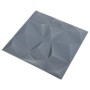 Paneles de pared 3D 12 unidades gris diamante 3 m² 50x50 cm de , Recubrimiento de paredes - Ref: Foro24-340589, Precio: 47,86...