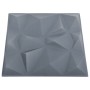 Paneles de pared 3D 12 unidades gris diamante 3 m² 50x50 cm de , Recubrimiento de paredes - Ref: Foro24-340589, Precio: 47,86...