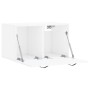 Armario pared madera contrachapada blanco brillo 60x36,5x35 cm de , Taquillas y armarios de almacenamiento - Ref: Foro24-8300...