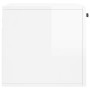 Armario pared madera contrachapada blanco brillo 60x36,5x35 cm de , Taquillas y armarios de almacenamiento - Ref: Foro24-8300...