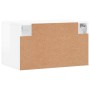 Armario pared madera contrachapada blanco brillo 60x36,5x35 cm de , Taquillas y armarios de almacenamiento - Ref: Foro24-8300...