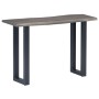 Mesa consola 115x35x76 cm madera maciza de acacia y hierro gris en Mesas auxiliares | Comprar online en Foru.es