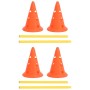 Juego de obstáculos para perros naranja y amarillo de , Equipos para el ejercicio de mascotas - Ref: Foro24-150951, Precio: 3...