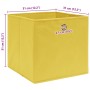 Cajas de almacenaje 10 uds tela amarillo 32x32x32 cm de , Cestas para almacenaje - Ref: Foro24-288367, Precio: 51,70 €, Descu...