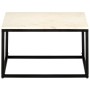 Mesa de centro piedra real textura de mármol blanco 60x60x35 cm de , Mesas de centro - Ref: Foro24-286439, Precio: 101,52 €, ...