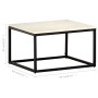 Mesa de centro piedra real textura de mármol blanco 60x60x35 cm de , Mesas de centro - Ref: Foro24-286439, Precio: 101,52 €, ...