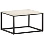 Mesa de centro piedra real textura de mármol blanco 60x60x35 cm de , Mesas de centro - Ref: Foro24-286439, Precio: 101,52 €, ...