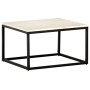 Mesa de centro piedra real textura de mármol blanco 60x60x35 cm de , Mesas de centro - Ref: Foro24-286439, Precio: 101,52 €, ...