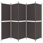 Biombo divisor de 5 paneles de tela marrón 250x180 cm de , Divisores de ambientes - Ref: Foro24-350219, Precio: 55,73 €, Desc...
