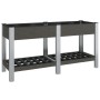 Arriate de jardín con estante WPC gris 175x50x75 cm de , Maceteros y jardineras - Ref: Foro24-362572, Precio: 198,77 €, Descu...