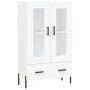 Aparador alto madera de ingeniería blanco 69,5x31x115 cm de , Aparadores - Ref: Foro24-828308, Precio: 96,57 €, Descuento: %