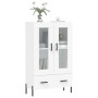 Aparador alto madera de ingeniería blanco 69,5x31x115 cm de , Aparadores - Ref: Foro24-828308, Precio: 96,57 €, Descuento: %