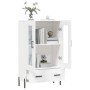 Aparador alto madera de ingeniería blanco 69,5x31x115 cm de , Aparadores - Ref: Foro24-828308, Precio: 96,57 €, Descuento: %