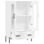 Aparador alto madera de ingeniería blanco 69,5x31x115 cm de , Aparadores - Ref: Foro24-828308, Precio: 96,57 €, Descuento: %