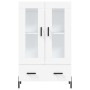 Aparador alto madera de ingeniería blanco 69,5x31x115 cm de , Aparadores - Ref: Foro24-828308, Precio: 96,57 €, Descuento: %