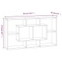 Estantería de pared con 8 compartimentos blanco brillante de , Estantes y estanterías - Ref: Foro24-342591, Precio: 45,51 €, ...