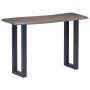 Mesa consola 115x35x76 cm madera maciza de acacia y hierro gris en Mesas auxiliares | Comprar online en Foru.es
