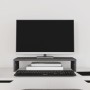 Soporte de monitor madera maciza de pino gris 50x27x10 cm de , Bases y elevadores para ordenadores - Ref: Foro24-813946, Prec...
