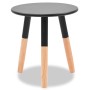 Set de mesas auxiliares 2 unidades madera maciza de pino negro de , Mesas auxiliares - Ref: Foro24-244735, Precio: 67,54 €, D...