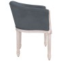 Silla de comedor terciopelo gris oscuro de , Sillas de comedor - Ref: Foro24-344505, Precio: 156,08 €, Descuento: %