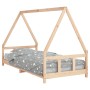 Estructura de cama para niños madera maciza de pino 90x200 cm de , Cunas y camas para niños - Ref: Foro24-834453, Precio: 123...