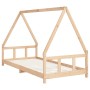 Estructura de cama para niños madera maciza de pino 90x200 cm de , Cunas y camas para niños - Ref: Foro24-834453, Precio: 123...