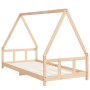 Estructura de cama para niños madera maciza de pino 90x200 cm de , Cunas y camas para niños - Ref: Foro24-834453, Precio: 123...