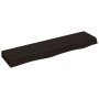 Estante de pared madera roble tratada marrón oscuro 80x30x2 cm de , Estantes y estanterías - Ref: Foro24-363782, Precio: 34,0...