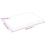 Tablero de mesa madera maciza roble borde natural 80x60x2 cm de , Tableros para mesas - Ref: Foro24-363878, Precio: 56,94 €, ...