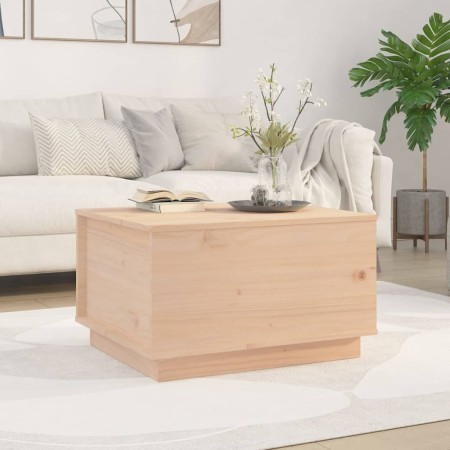 Mesa de centro de madera maciza de pino 60x50x35 cm de , Mesas de centro - Ref: Foro24-813415, Precio: 68,22 €, Descuento: %