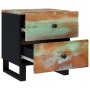 Mesita de noche de madera maciza reciclada 40x33x46 cm de , Mesitas de noche - Ref: Foro24-345218, Precio: 98,31 €, Descuento: %