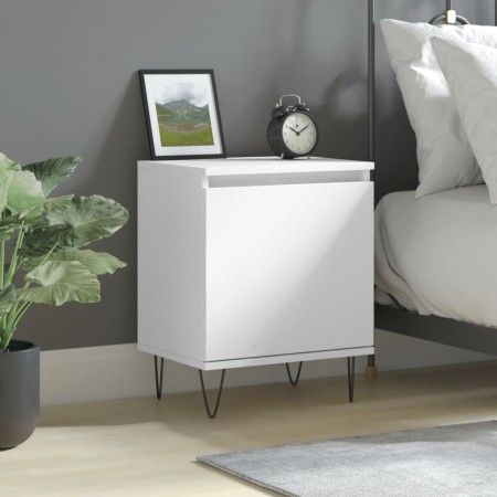 Mesita de noche madera de ingeniería blancp 40x30x50 cm de , Mesitas de noche - Ref: Foro24-826828, Precio: 37,04 €, Descuent...