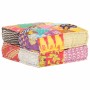 Puf patchwork de tela 60x70x36 cm de , Cojines para sillas y sofás - Ref: Foro24-287707, Precio: 148,64 €, Descuento: %