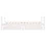 Estructura cama infantil y cajones madera pino blanco 80x160 cm de , Cunas y camas para niños - Ref: Foro24-834445, Precio: 1...