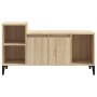 Mueble para TV madera contrachapada roble Sonoma 100x35x55 cm de , Muebles TV - Ref: Foro24-821183, Precio: 70,92 €, Descuent...