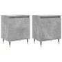 Mesitas de noche 2 uds madera gris hormigón 40x30x50 cm de , Mesitas de noche - Ref: Foro24-826821, Precio: 64,25 €, Descuent...