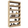 Estantería madera contrachapada roble Sonoma 100x30x198 cm de , Librerías y estanterías - Ref: Foro24-811775, Precio: 167,78 ...