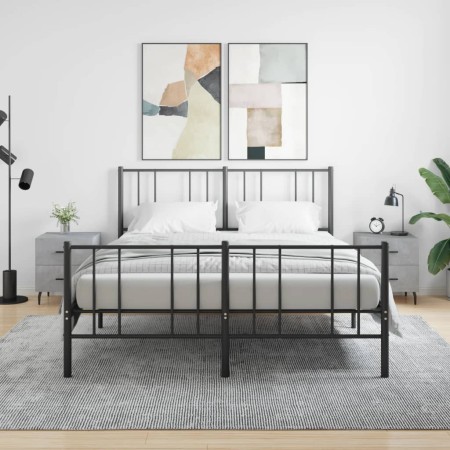 Mesita noche 2 uds madera ingeniería gris hormigón 40x35x47,5cm de , Mesitas de noche - Ref: Foro24-827349, Precio: 88,08 €, ...
